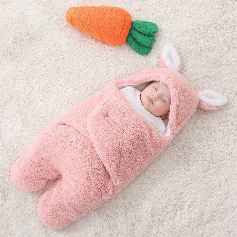 Plush Wrap Colored Blanket with Cotton Lining for Babies Ages 0–2 - Babies Mall