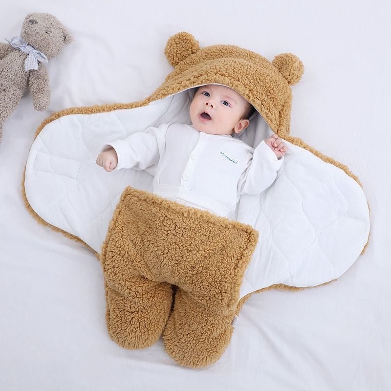 Plush Wrap Colored Blanket with Cotton Lining for Babies Ages 0–2 - Babies Mall