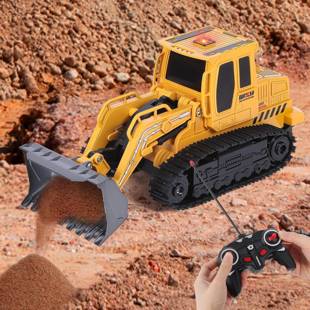 Remote - Control Toy 1:24 Scale, 6 - Channel RC Construction Truck - Babies Mall