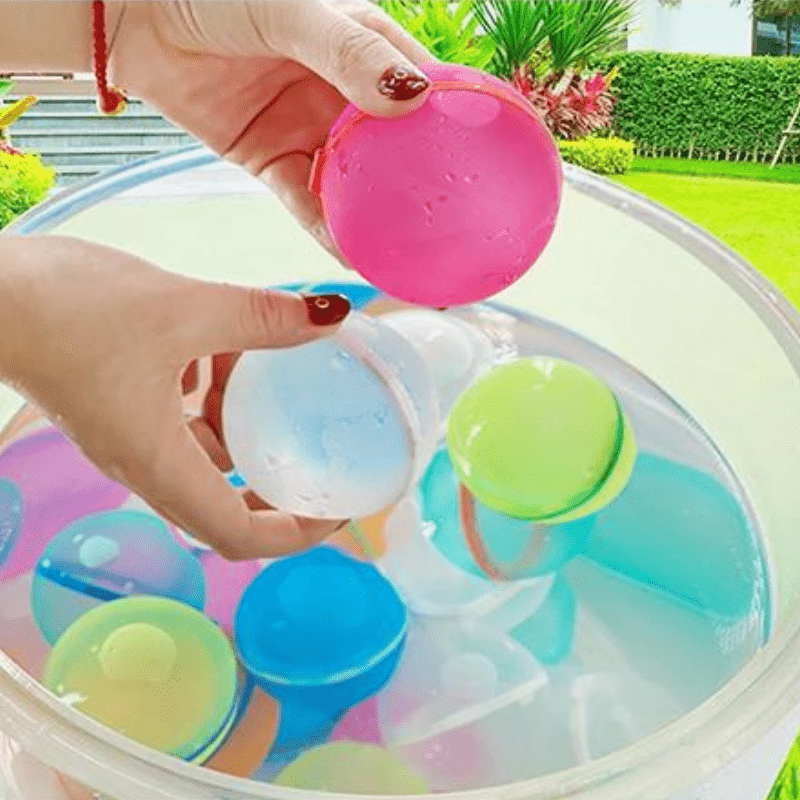 Reusable Silicone Water Balloons – Self - Sealing Quick Fill Splash Toys - Babies Mall