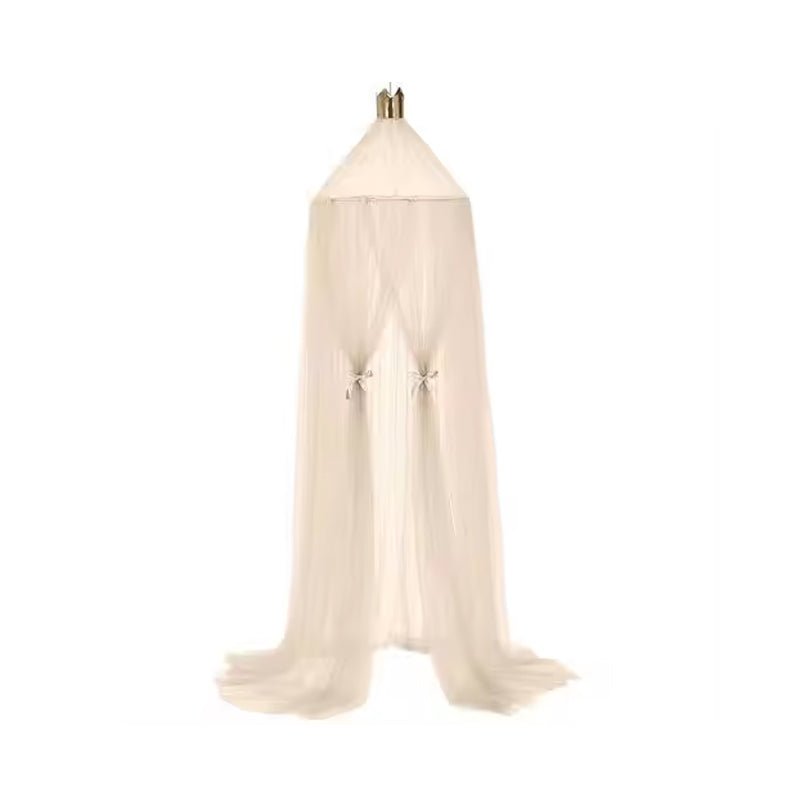 Round Crib Canopy with Dome Top, Mesh Curtain for Baby Nursery Decor - Babies Mall