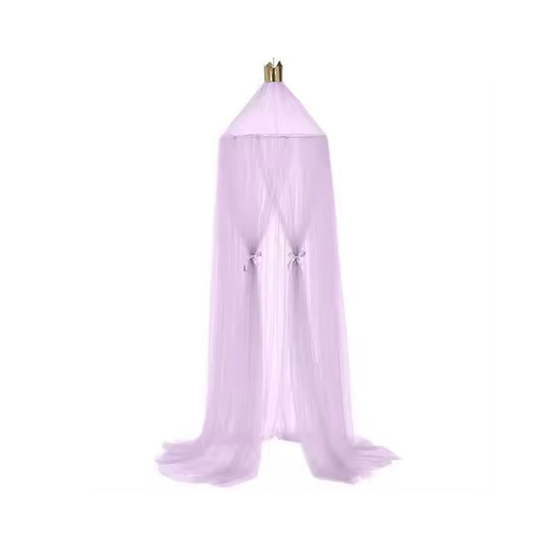 Round Crib Canopy with Dome Top, Mesh Curtain for Baby Nursery Decor - Babies Mall