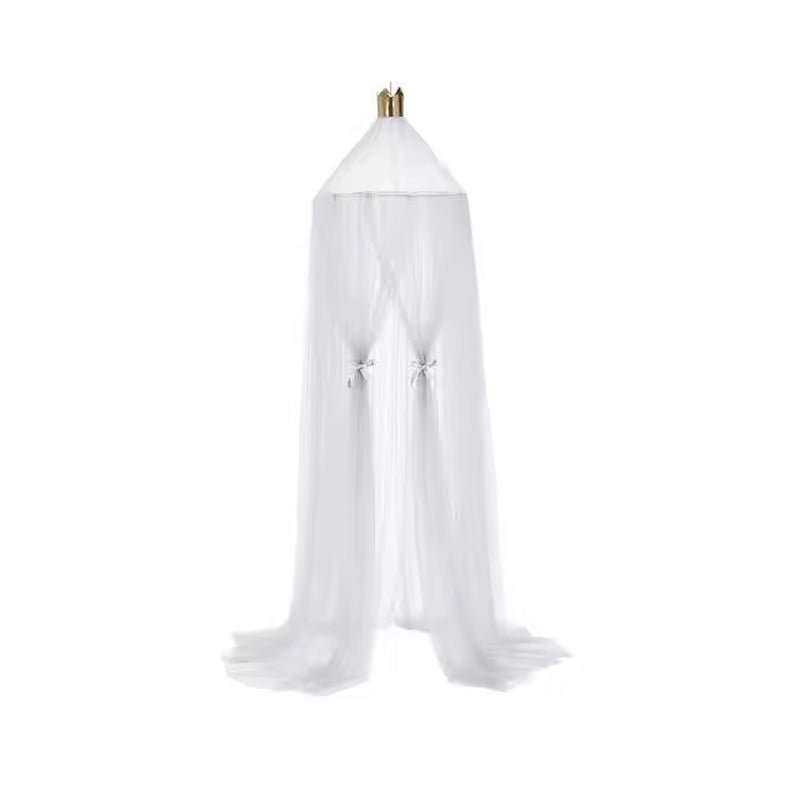 Round Crib Canopy with Dome Top, Mesh Curtain for Baby Nursery Decor - Babies Mall
