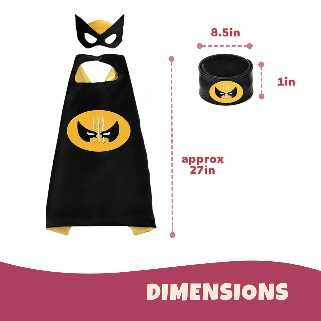Set of 8 Superhero Capes and Matching Masks for Kids - Babies Mall