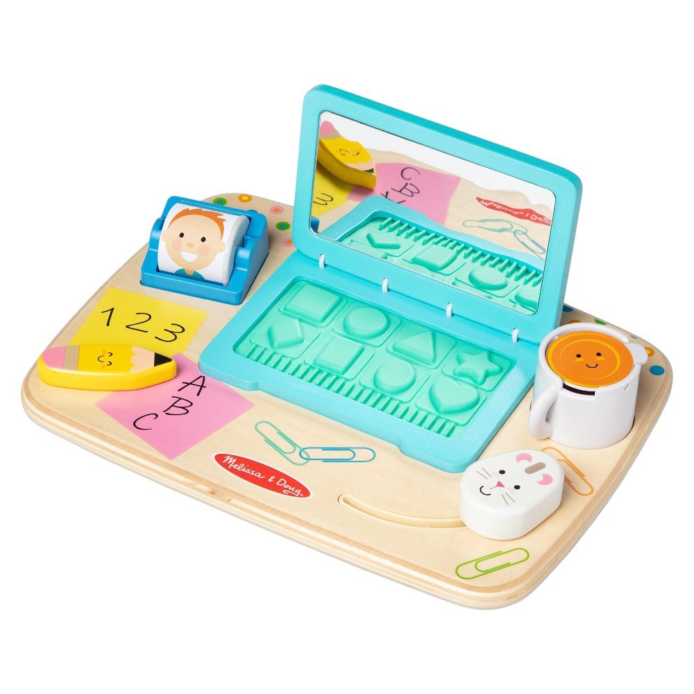 Shape Sorting Toy, Activity Board, 100 Wooden Blocks - Babies Mall