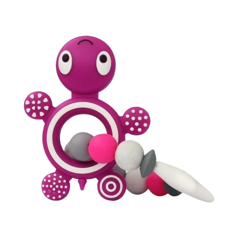 Silicone Turtle Teething Toy – BPA - Free, Textured & Easy to Hold - Babies Mall