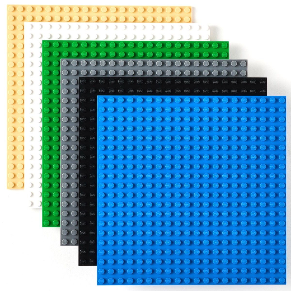 Stackable 6x6 Baseplates 12 Pack Compatible Large Brick Boards - Babies Mall