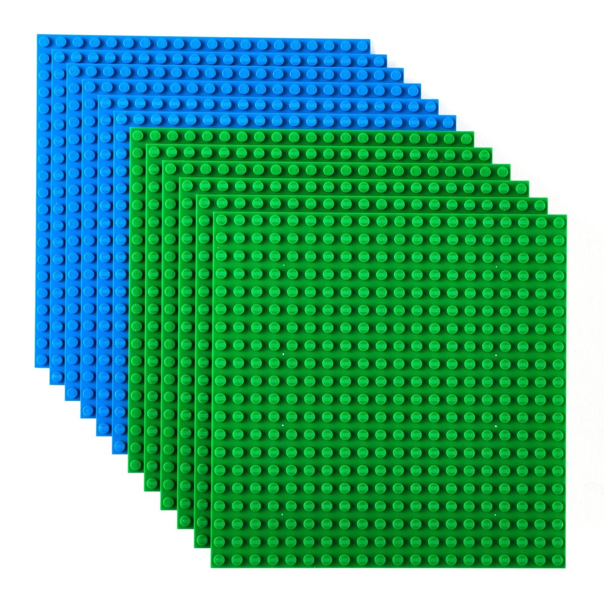 Stackable 6x6 Baseplates 12 Pack Compatible Large Brick Boards - Babies Mall