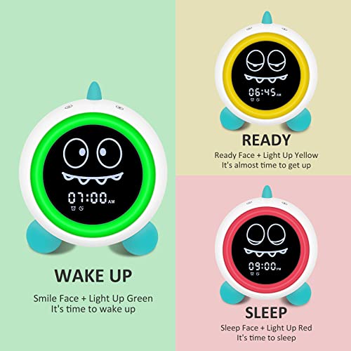 Toddler Sleep Training Clock with Night Light, Sounds & Wake Indicator - Babies Mall