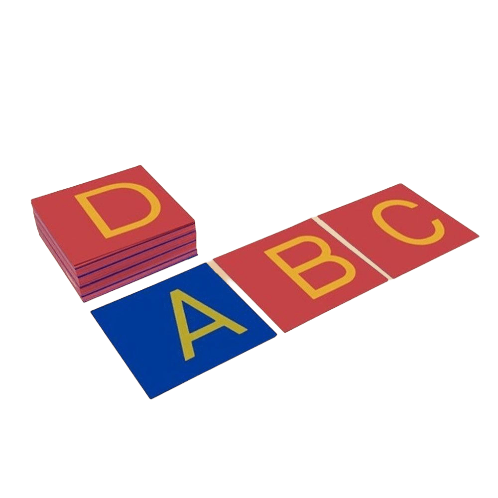 Uppercase Sandpaper Letters Set with Color - Coded Boards - Babies Mall