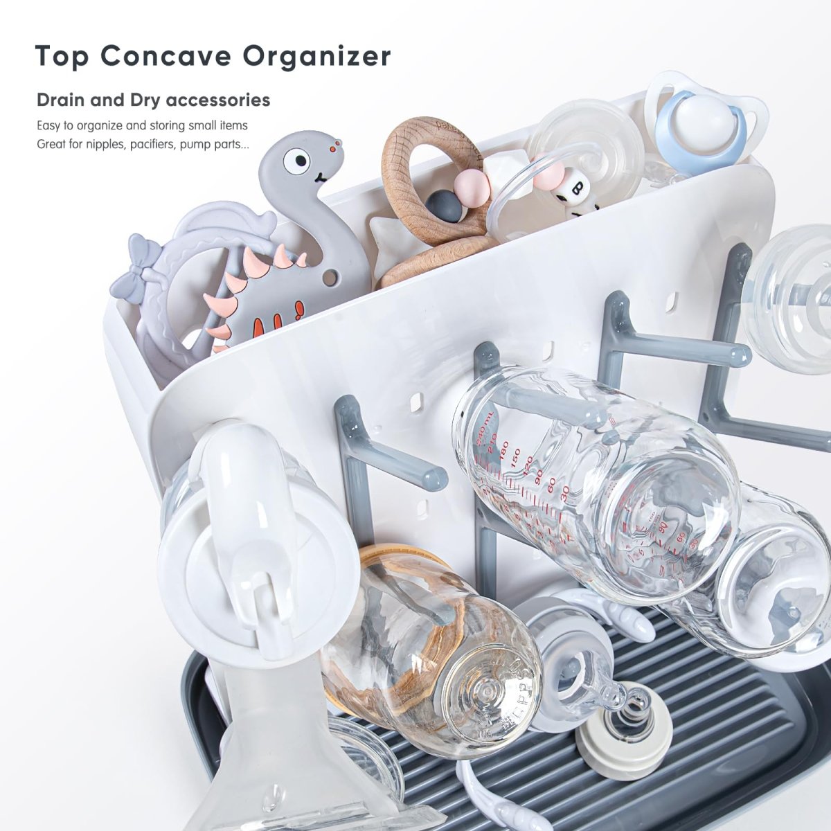 Vertical Baby Bottle Drying Rack Stand for Bottles & Pump Parts - Babies Mall