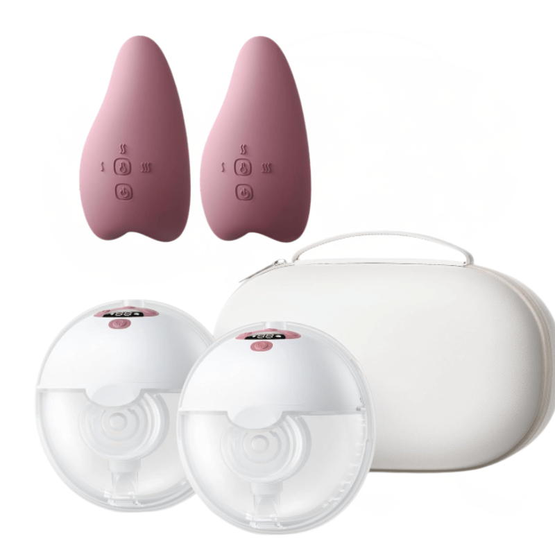 Wearable Breast Pump 3 Modes 9 Levels 180 ml and Heat Massager - Babies Mall