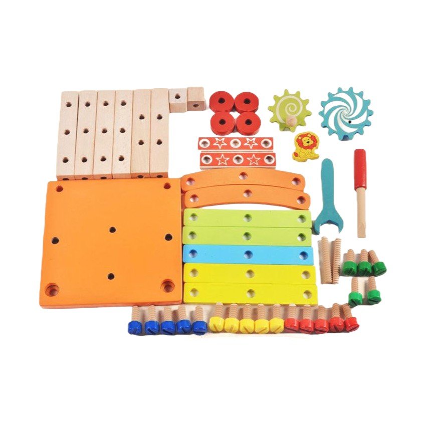 Wooden Assembly Chair – Hands - On Construction & Development Toy - Babies Mall