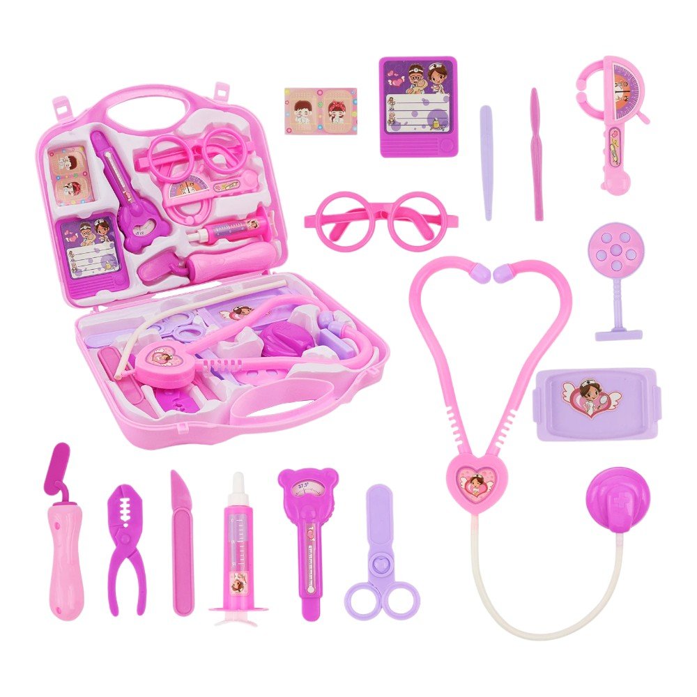 15 PCS Doctor Playset for Kids with Stethoscope Ages 3 - 8 - Babies Mall