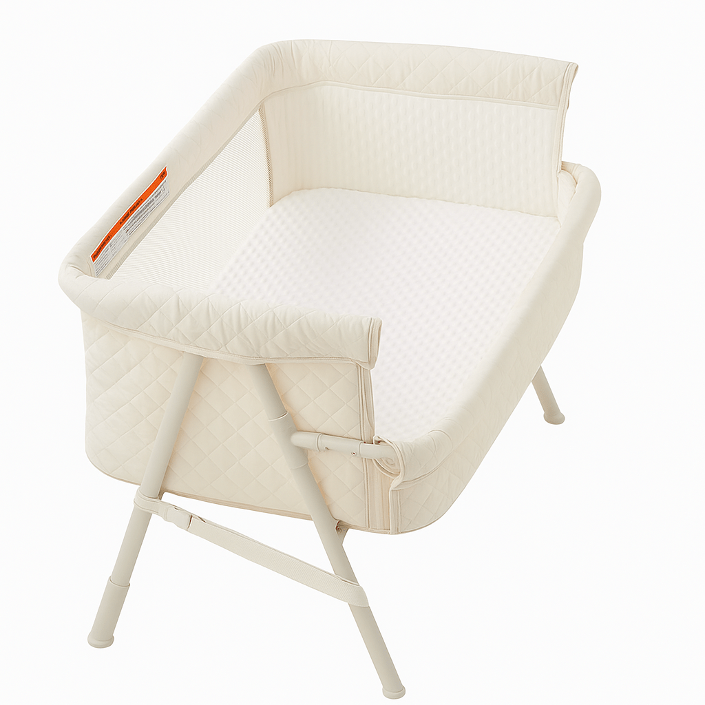 2 - in - 1 Baby Bassinet with Auto - Lock Wheels, and Breathable Mesh - Babies Mall