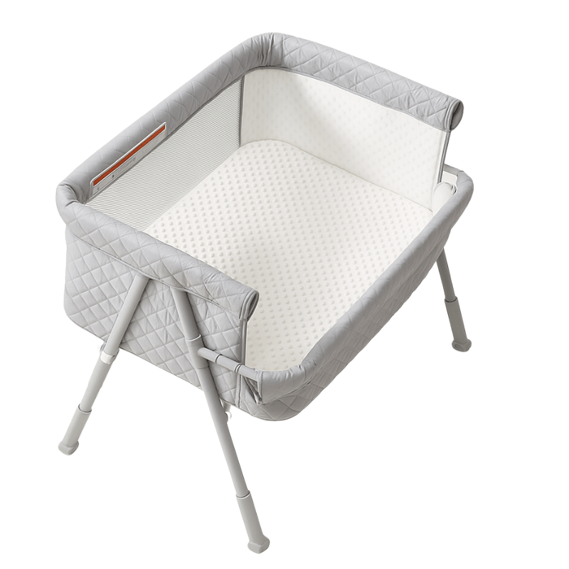 2 - in - 1 Baby Bassinet with Auto - Lock Wheels, and Breathable Mesh - Babies Mall