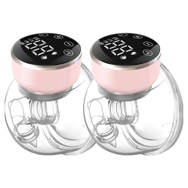 2 - pc Wearable Electric Breast Pump with 3 Modes and 9 Levels, 180 ml - Babies Mall