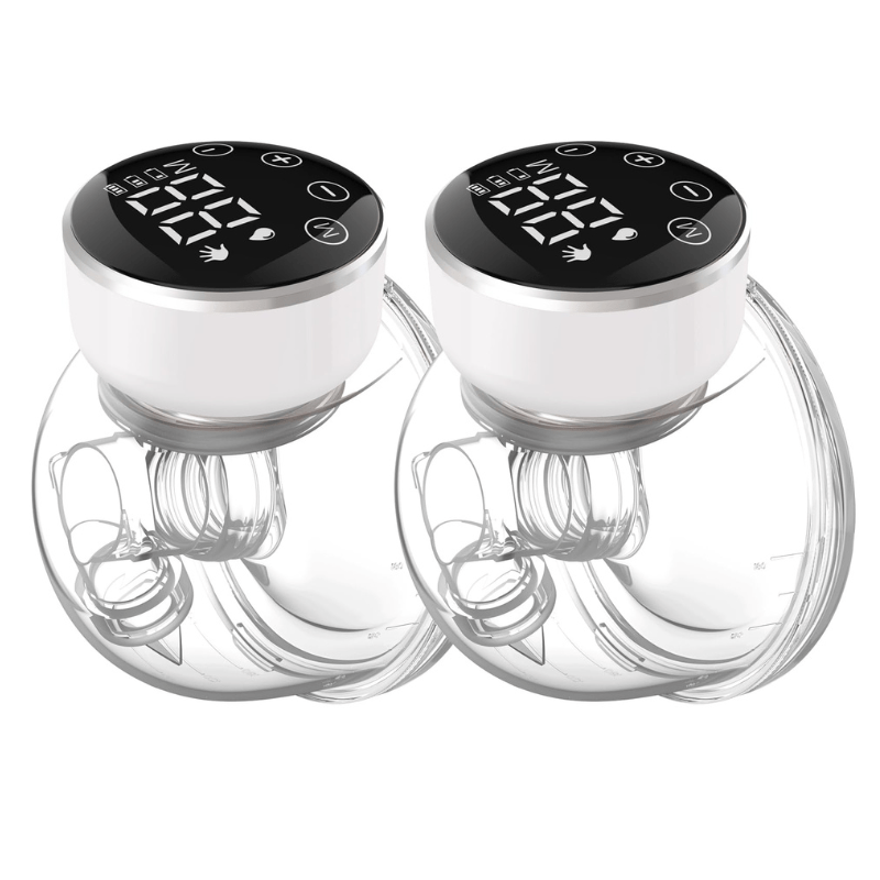2 - pc Wearable Electric Breast Pump with 3 Modes and 9 Levels, 180 ml - Babies Mall