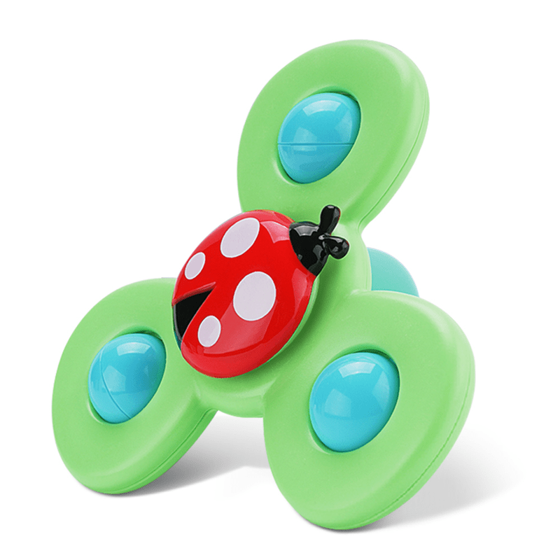 3 Baby Suction Spinner Toys Rotating Sensory Animal Set - Babies Mall