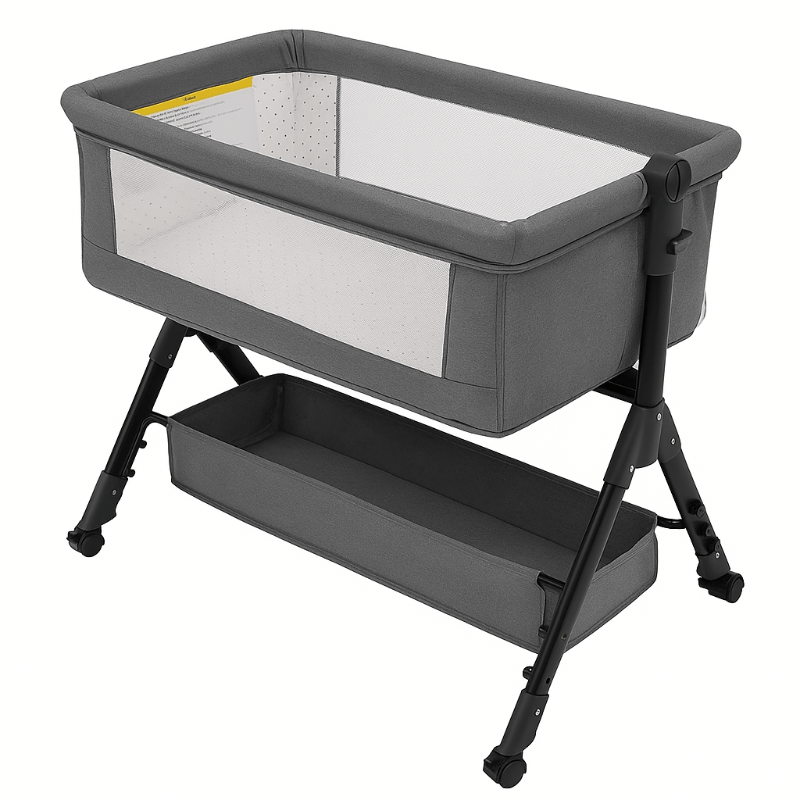 3 - in - 1 Baby Bassinet with Adjustable Height, Bedside Sleeper and Rocking Cradle - Babies Mall