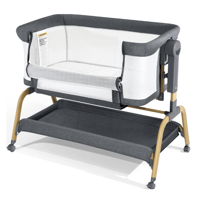 3 - in - 1 Baby Bassinet with Rocking Cradle and 6 Adjustable Height Levels - Babies Mall