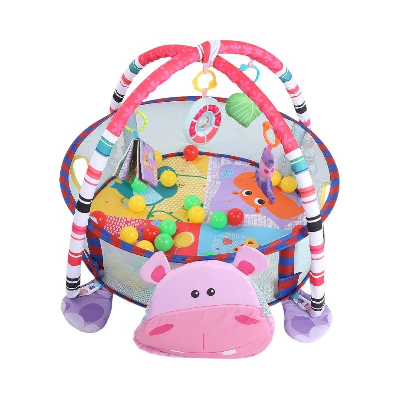 3 - in - 1 Baby Play Mat with Ball Pool, Hanging Toys - Babies Mall