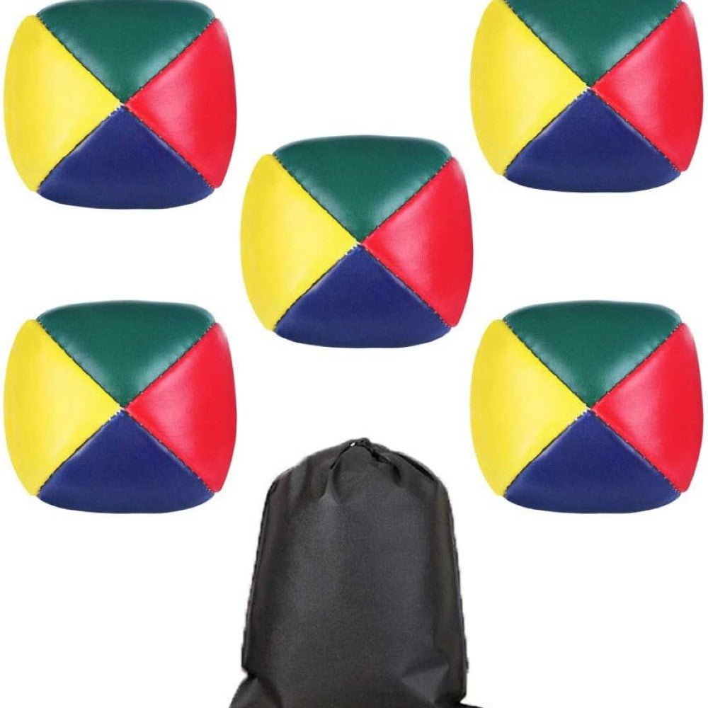5pcs Juggling Balls Set with Storage Bag for Beginners & Pros - Babies Mall