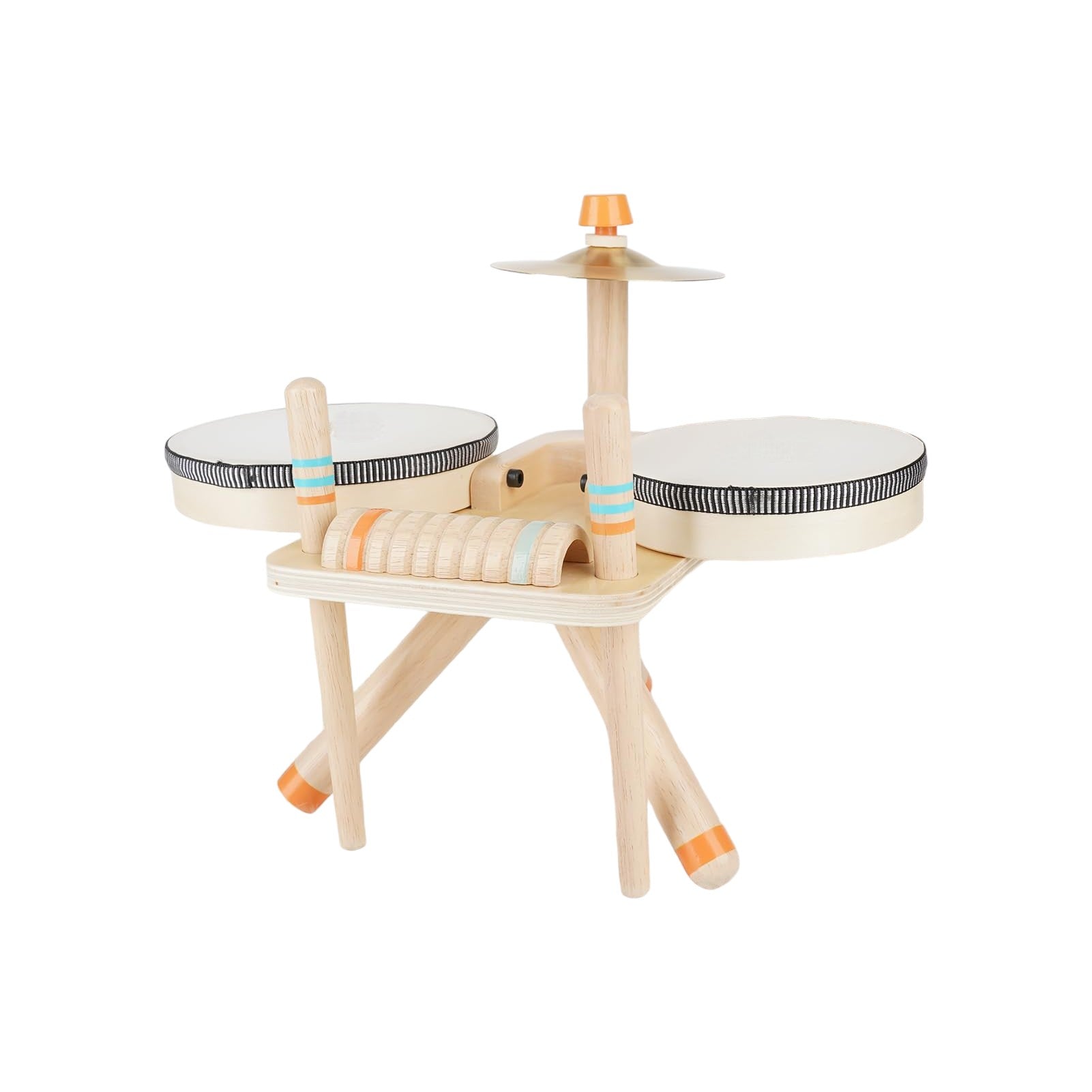 Wooden Baby Drum Toy Precision-Tuned Acoustic for Early Musicians