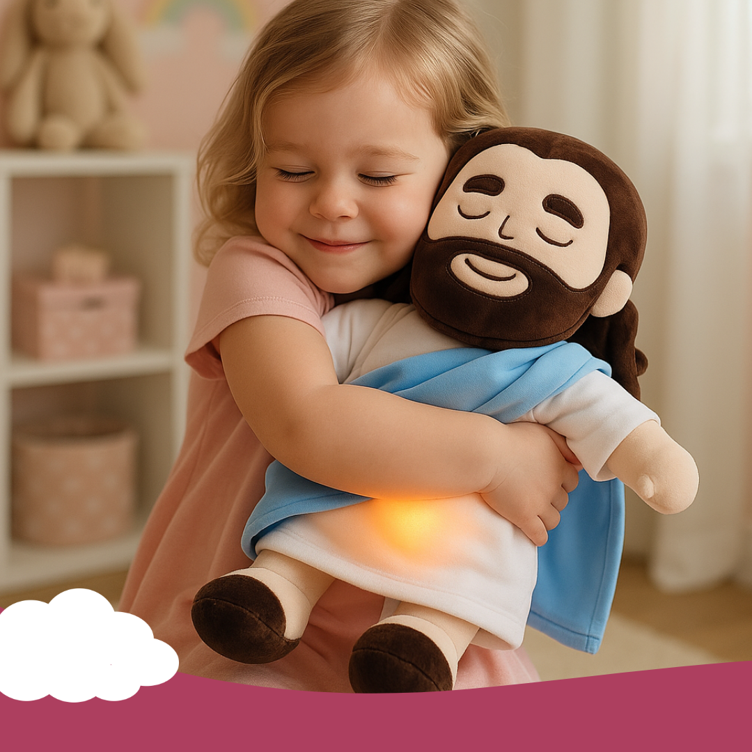 Breathing Jesus Plush Toy – 15-inch Soothing Bedtime Companion