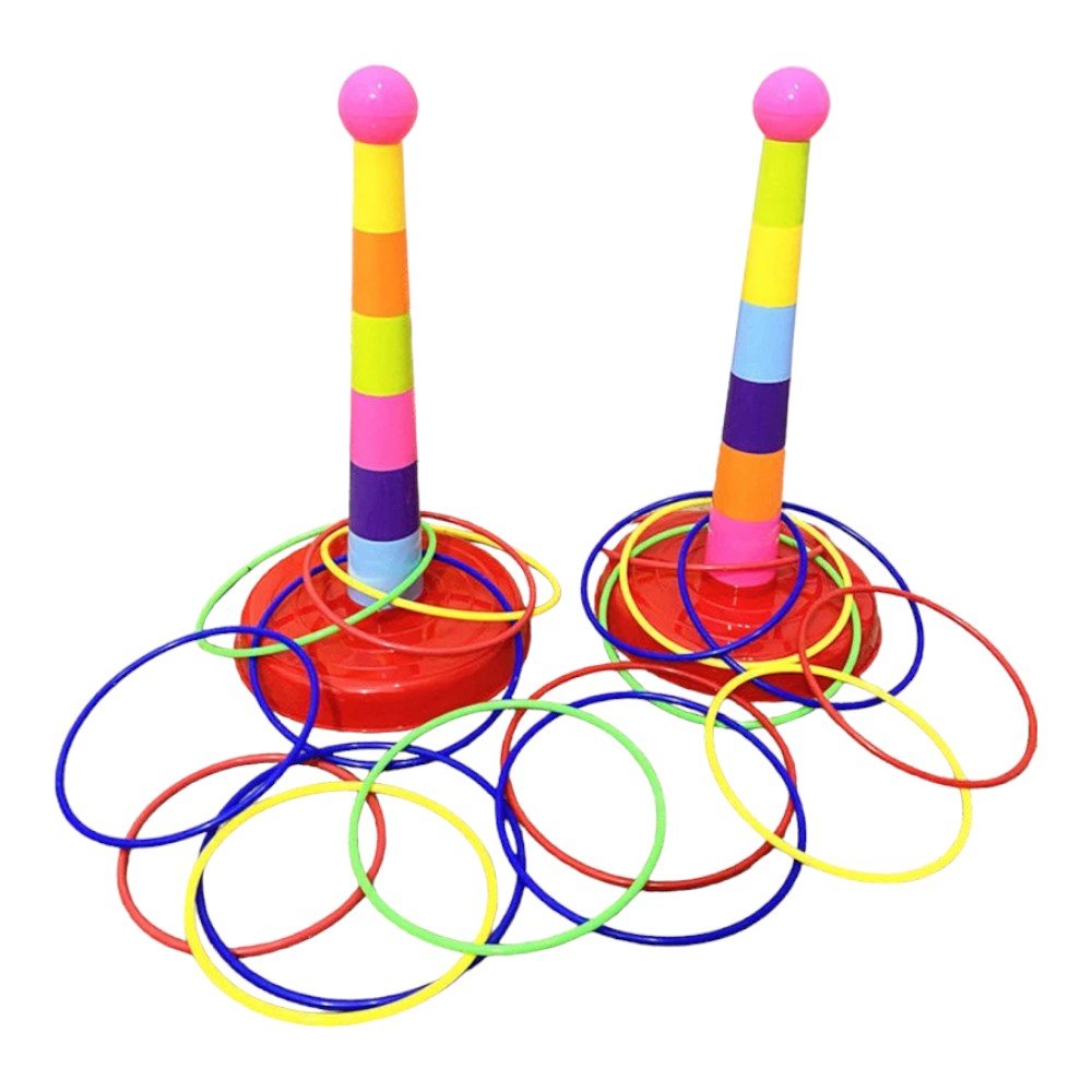 Advanced Stacking Ring Toss System Targeted Coordination Training - Babies Mall