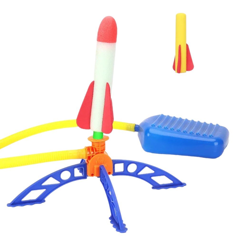 Air - Powered Rocket Launcher for Kids – Sturdy & Engaging STEM Toy - Babies Mall