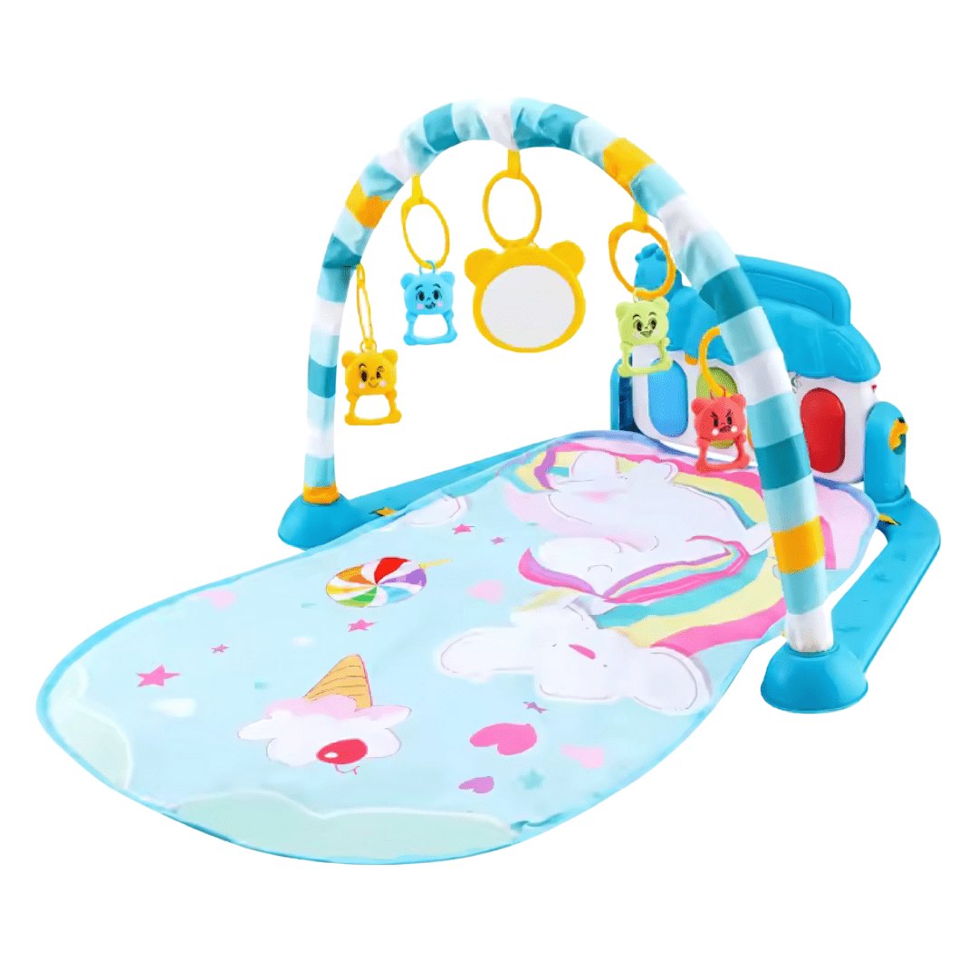 Baby Activity Gym with Kick Piano, Hanging Toys 0 - 36 Months Blue/Pink - Babies Mall