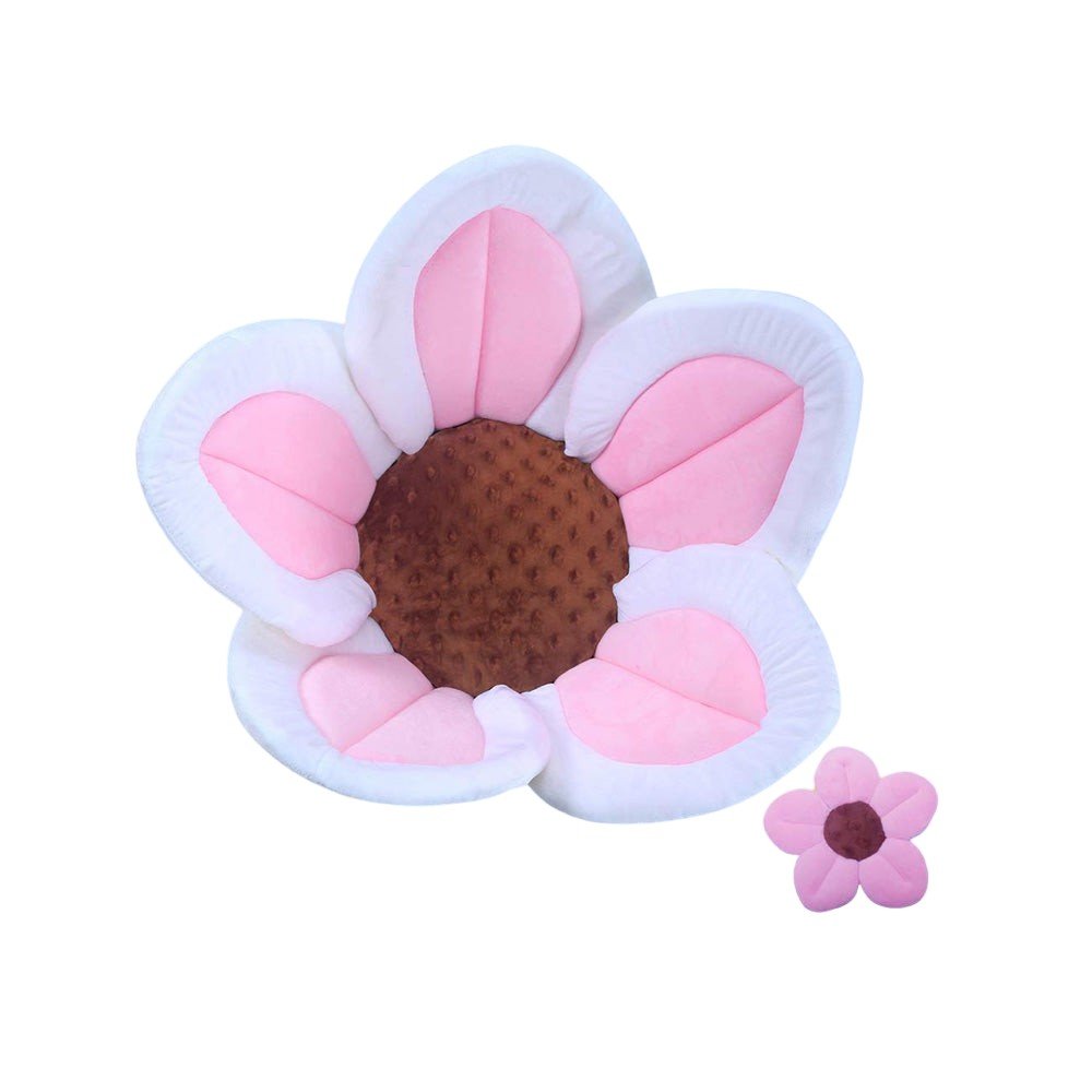 Baby Bath Flower Cushion Insert with Mini Scrub Toy - Babies Mall