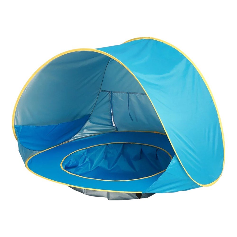 Baby Beach Tent with Mini Pool – Pop - Up Sun Shelter in 3 Colors - Babies Mall