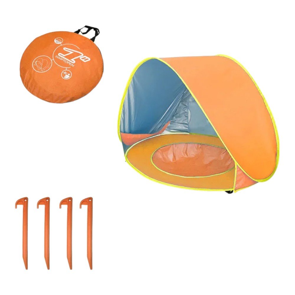 Baby Beach Tent with Mini Pool – Pop - Up Sun Shelter in 3 Colors - Babies Mall