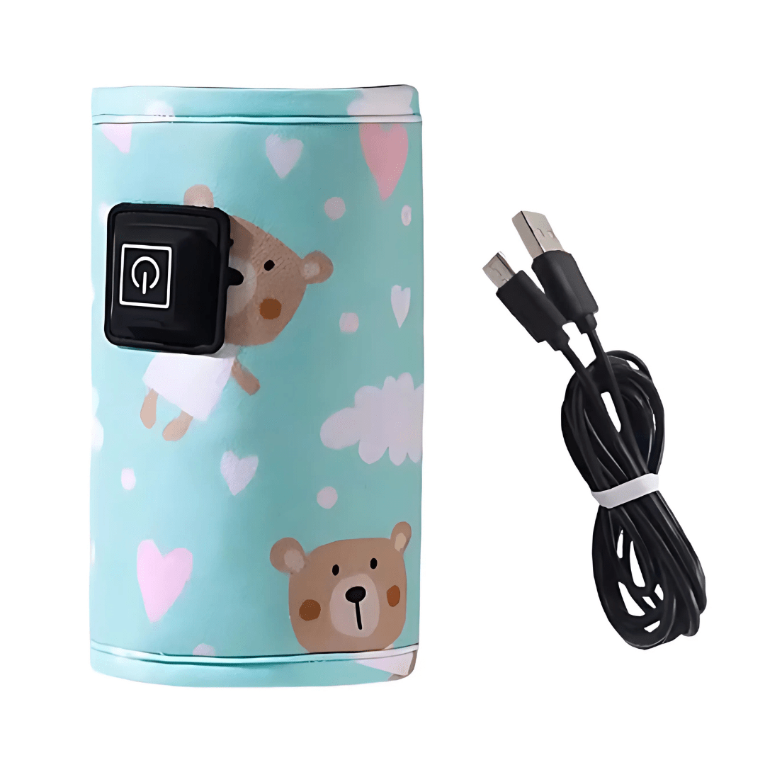 Baby Bottle Warmer Wrap – Portable USB Heating Cover for Baby Milk - Babies Mall