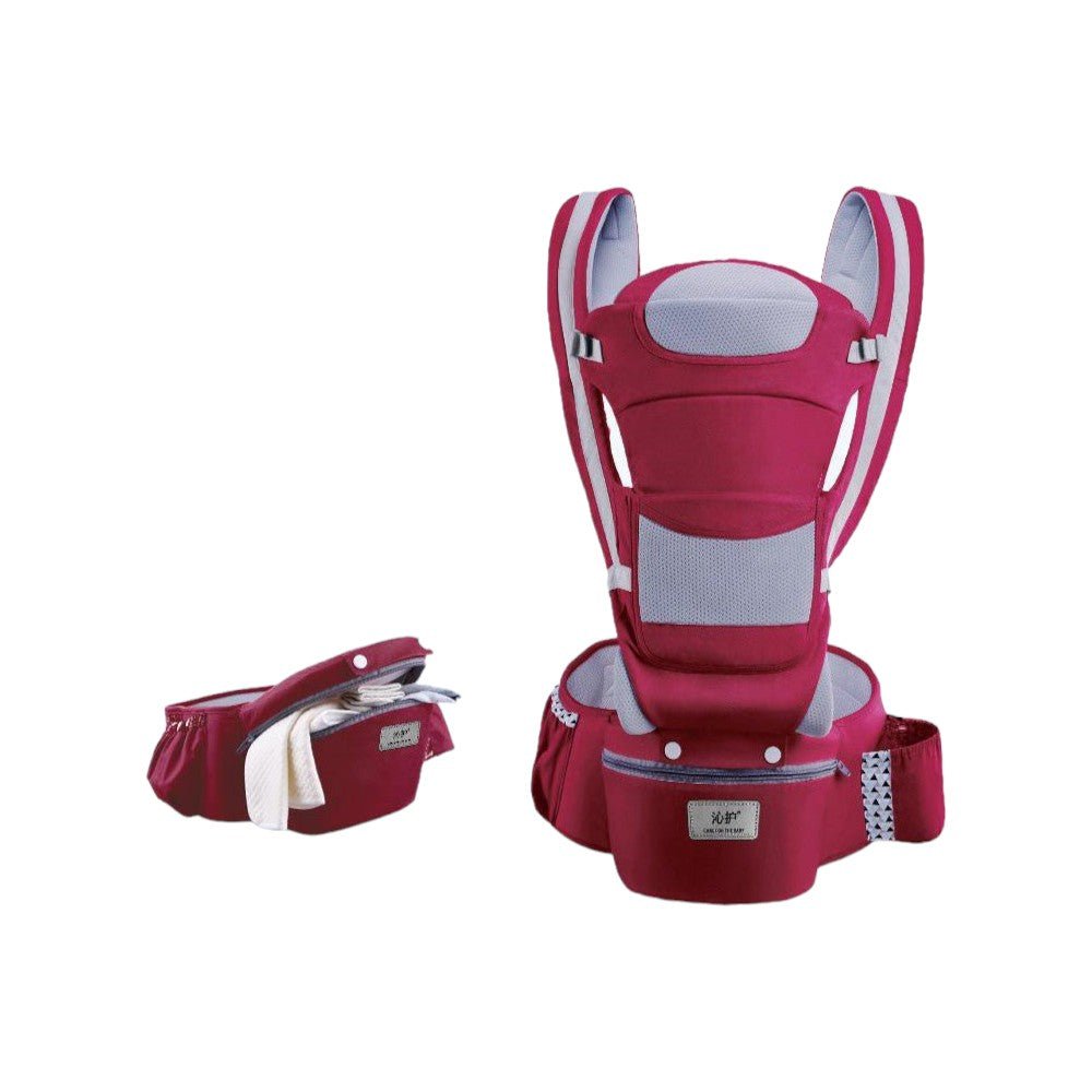 Baby Carrier with Hip Seat, Front & Back Positions - Babies Mall