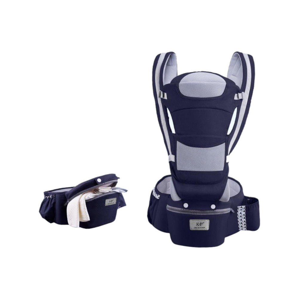 Baby Carrier with Hip Seat, Front & Back Positions - Babies Mall