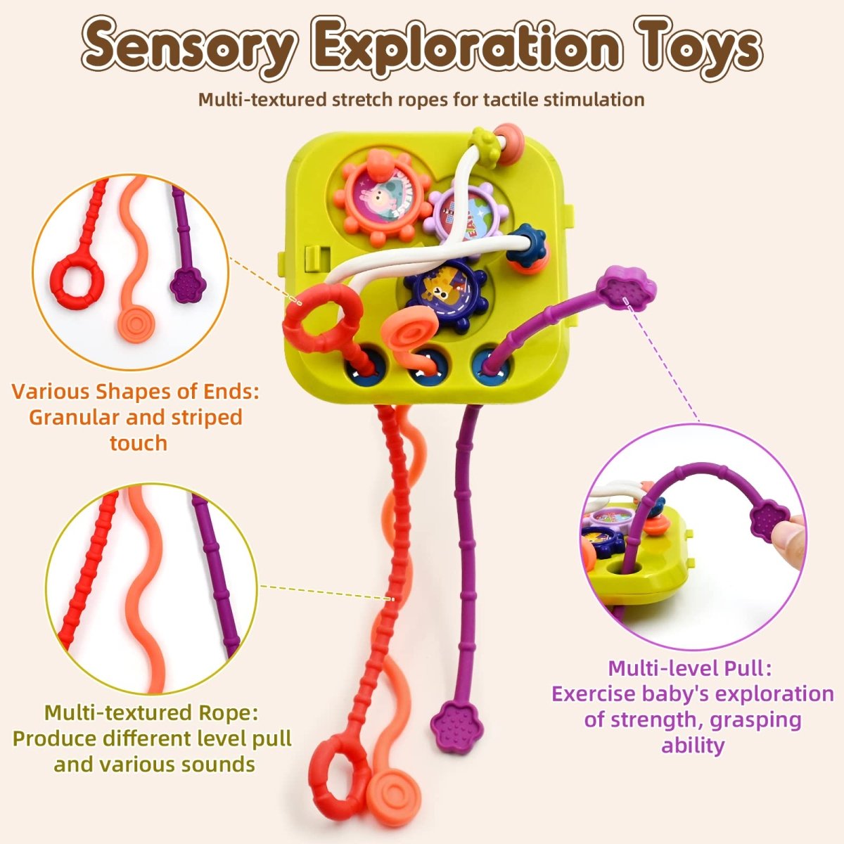 Baby Educational Toy 7 - in - 1, Activity Cube for 18 - 36 Months - Babies Mall