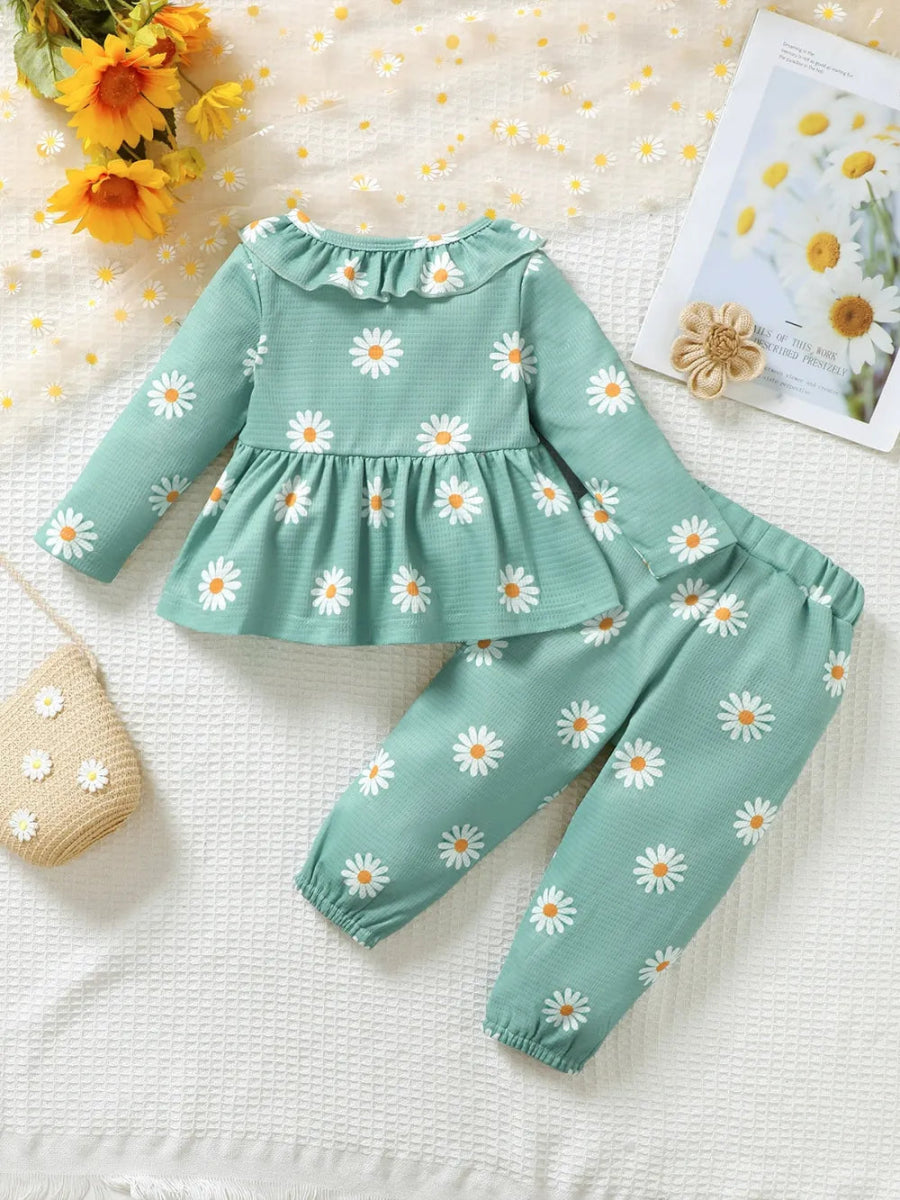 Baby Ruffled Two - Piece Outfit for Toddlers and Infants - Babies Mall