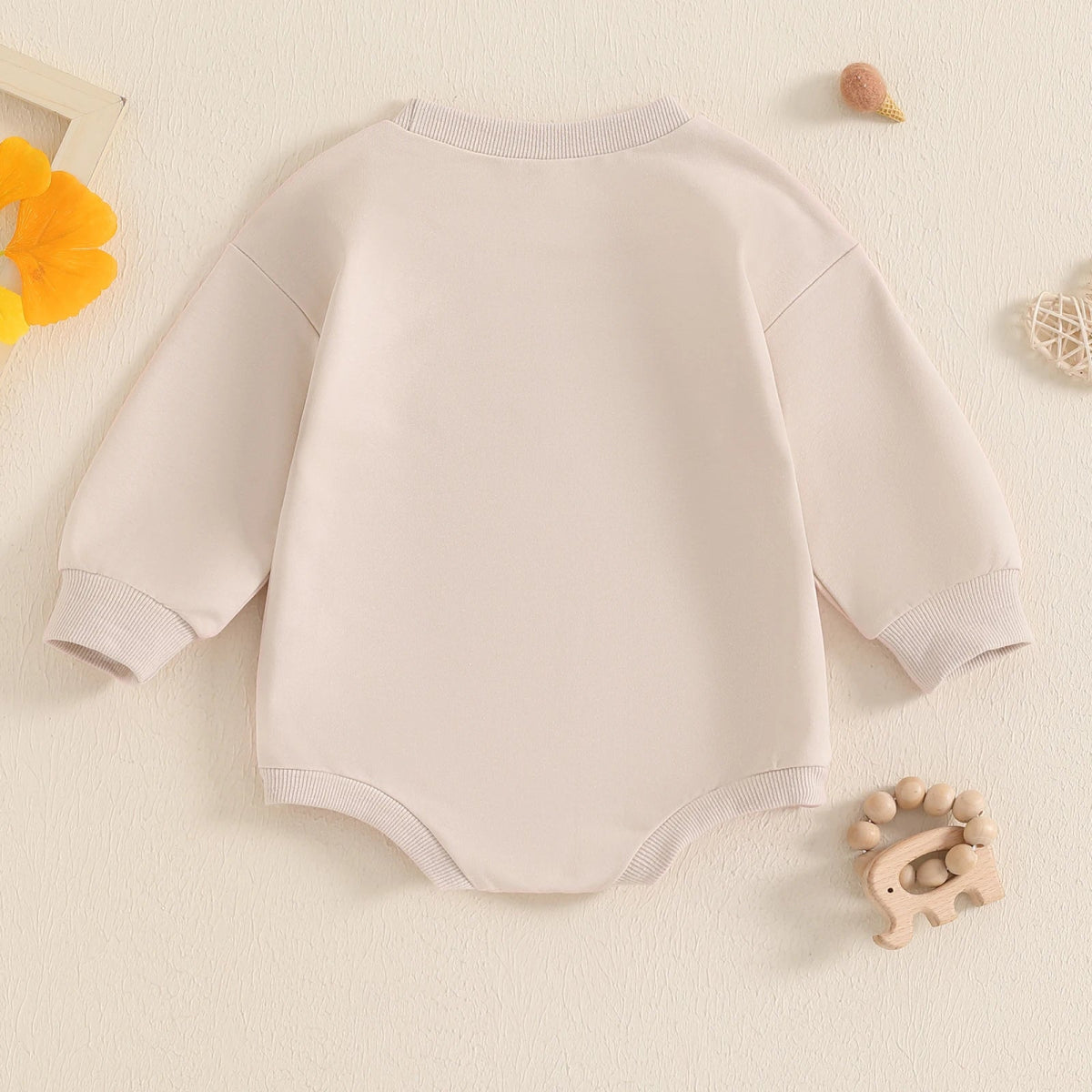 Baby Sweatshirt Bodysuit Letter Embroidery Long Sleeve Clothes - Babies Mall