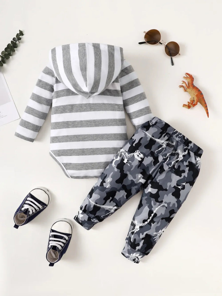 Baby Two - Piece Cotton Outfit Set with Stretch Fit - Babies Mall
