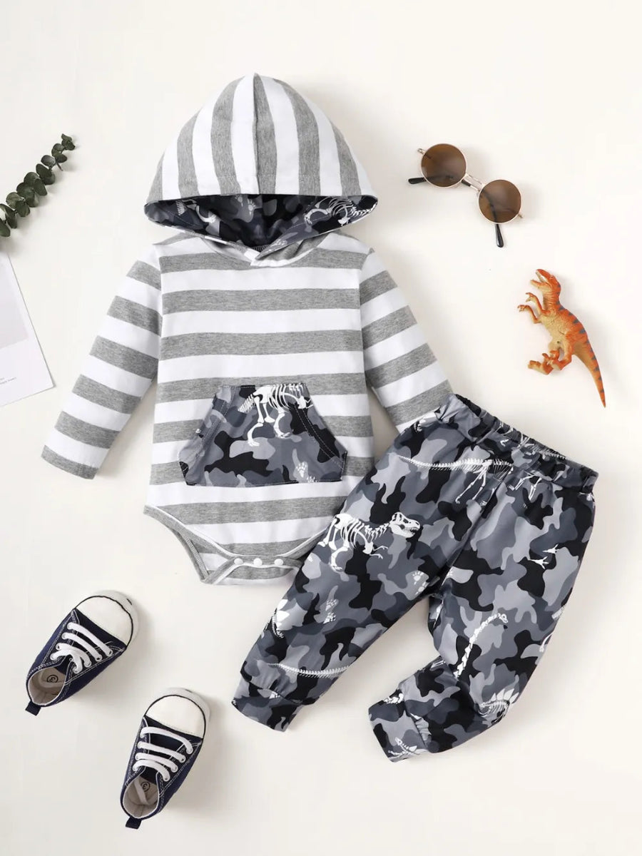 Baby Two - Piece Cotton Outfit Set with Stretch Fit - Babies Mall