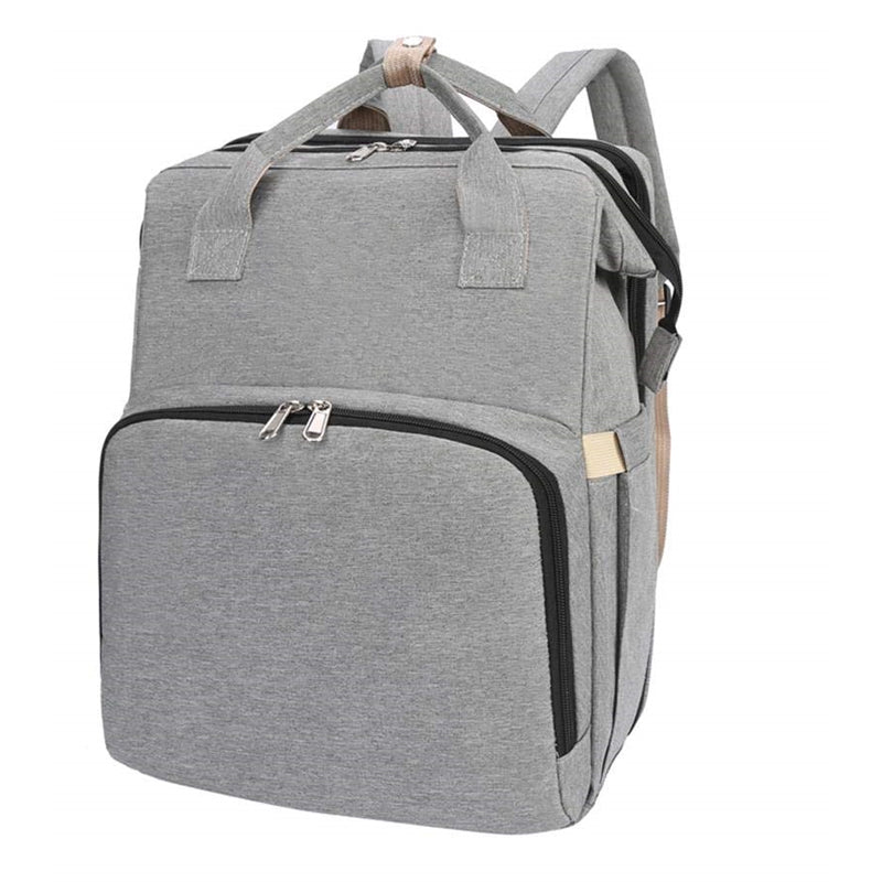 Backpack with Foldable Crib, USB Port, Bottle Holder - Babies Mall