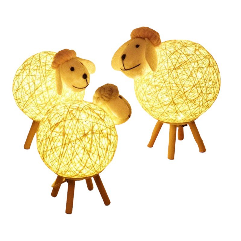 Battery - Powered Sheep Silicone Night Light – Tap Control & Portable - Babies Mall