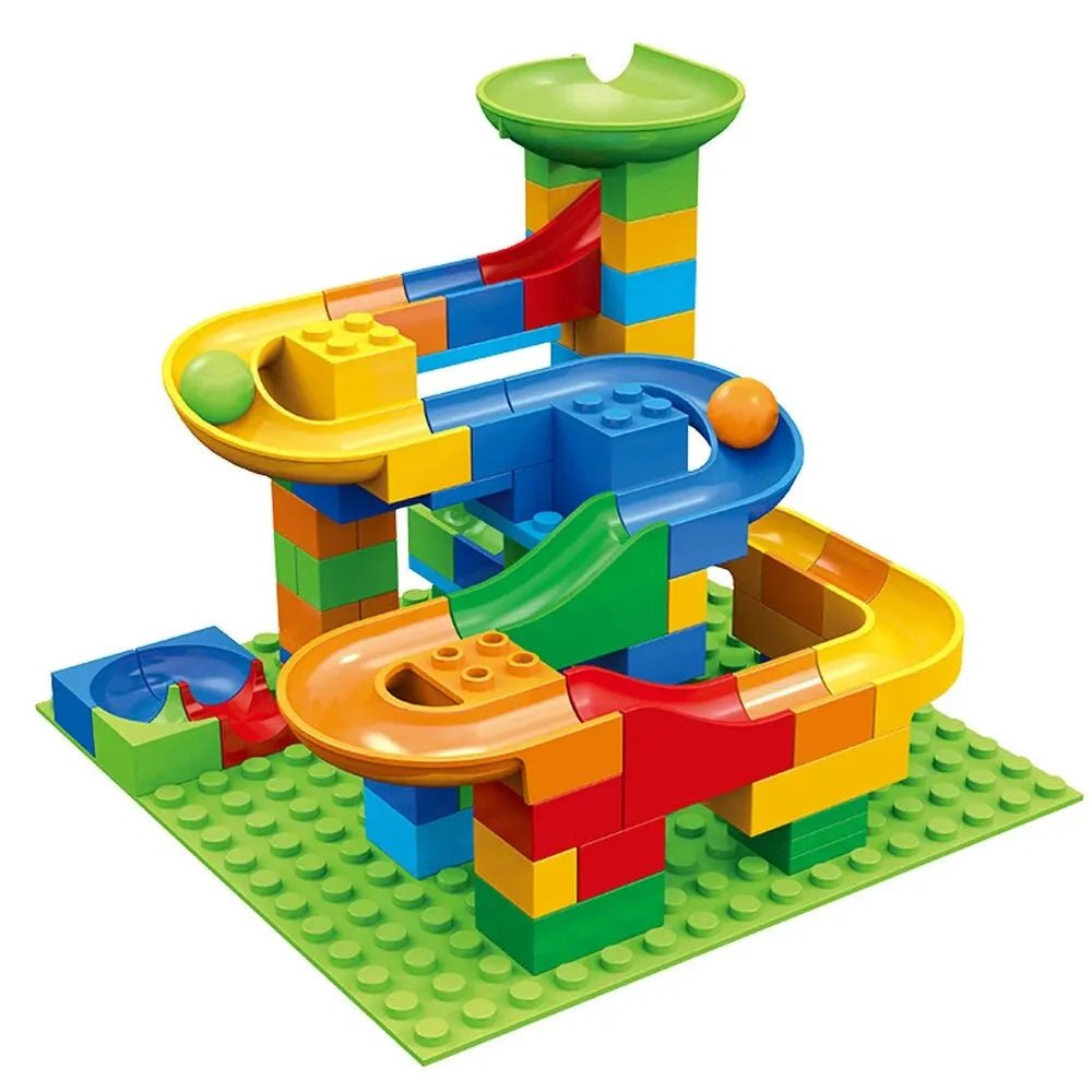 Brick Ball Run for Kids - 514 - Piece Interactive Track Set - Babies Mall