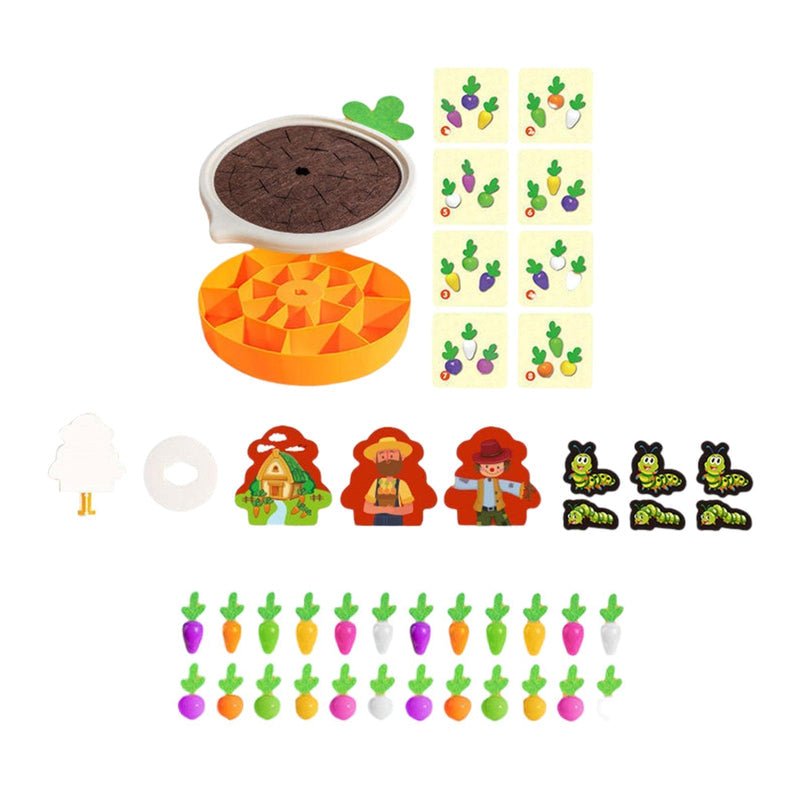 Carrot Harvest Memory Game with Colorful Vegetables - Babies Mall