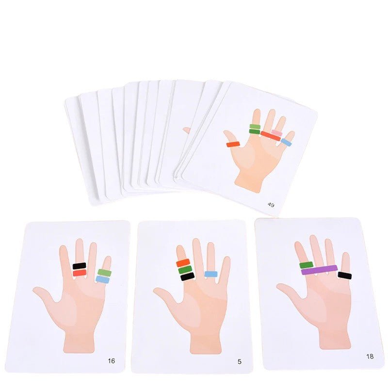Colorful Elastic Ring Game with Storage Box and Cards - Babies Mall