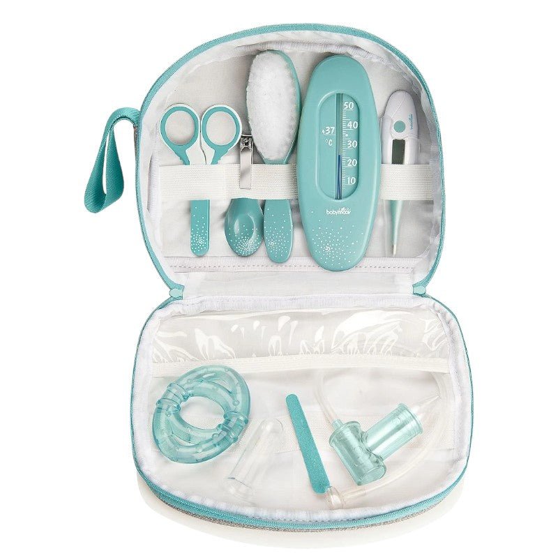 Complete Baby Care Kit – 9 Accessories, Digital & Bath Thermometers - Babies Mall