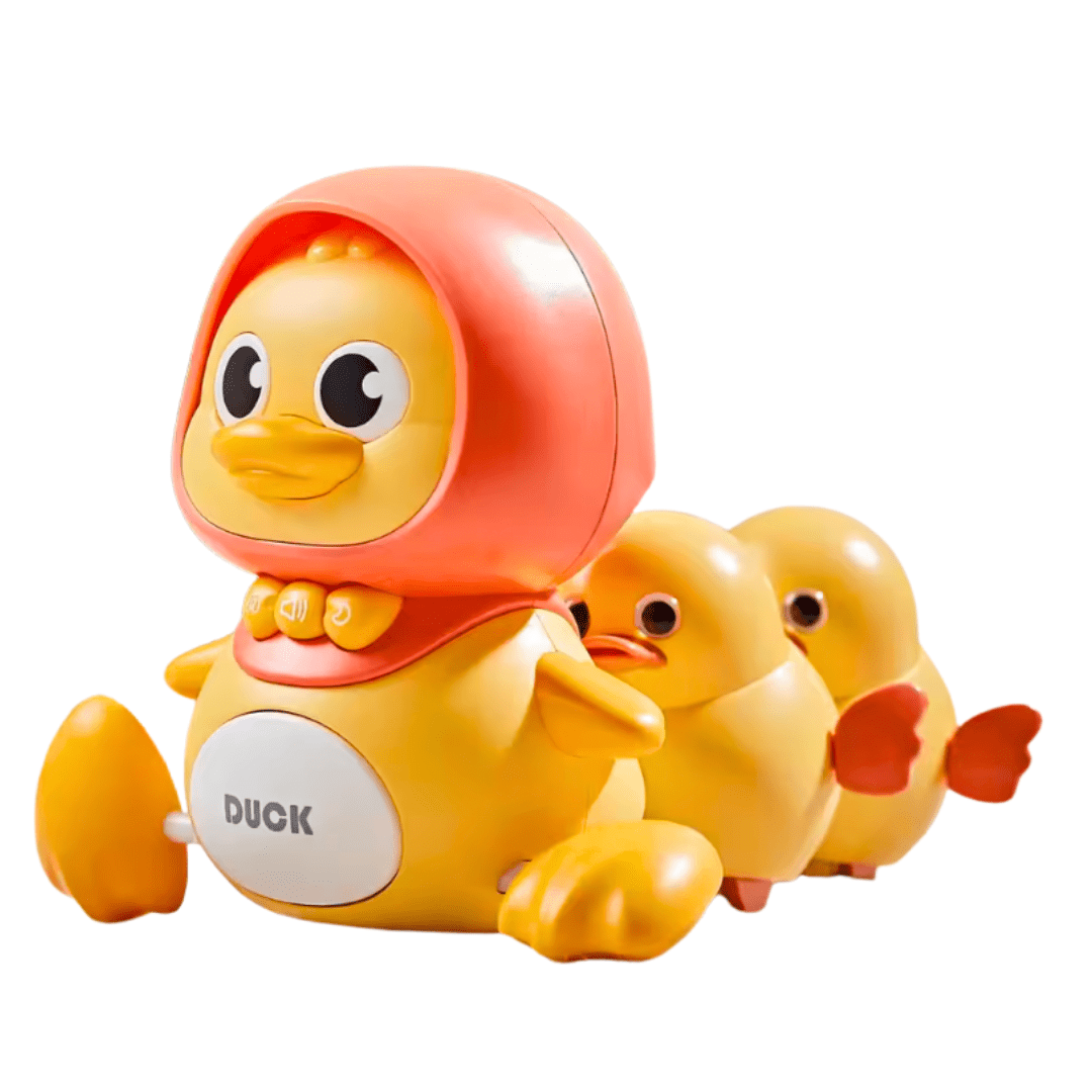 Crawling Duck Toy Music, LED Night Light, Sounds - Magnetic Ducklings - Babies Mall